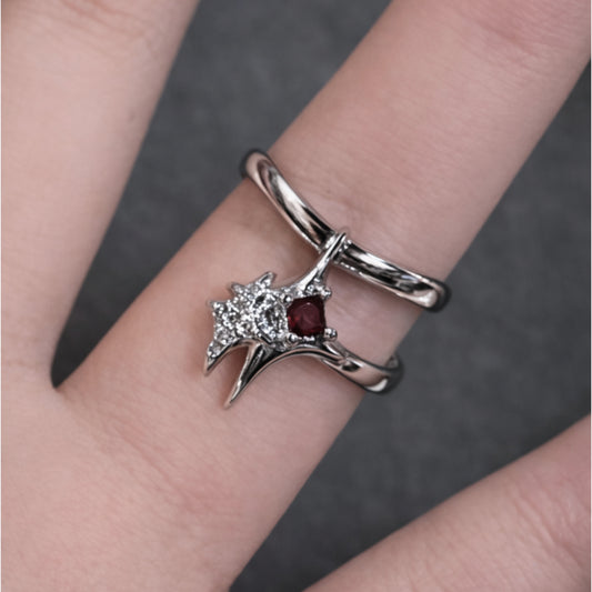 ObsidianVeil™- Fallen Star Ring